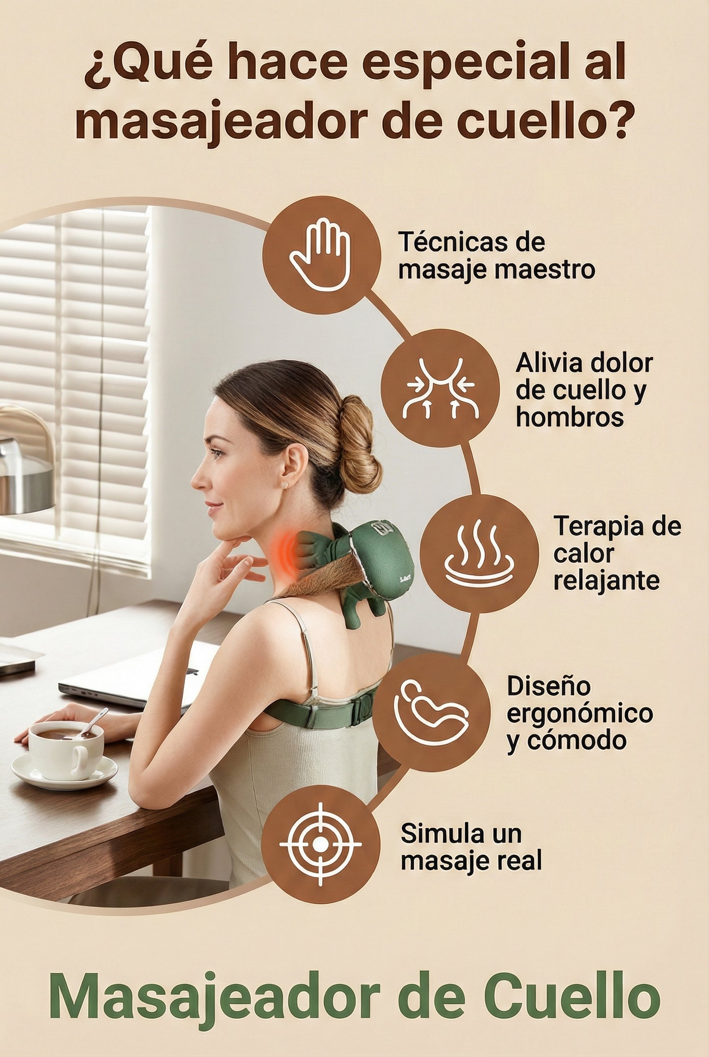 Masajeador de cuello Inteligente