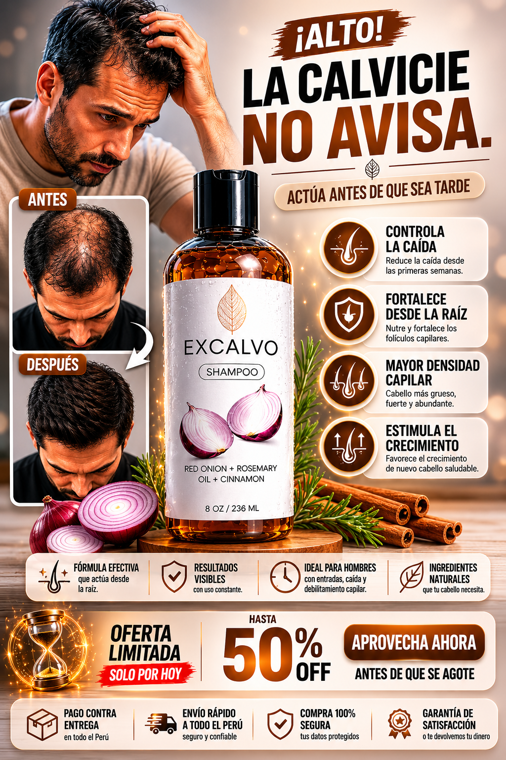 Shampoo Excalvo - 240 ML