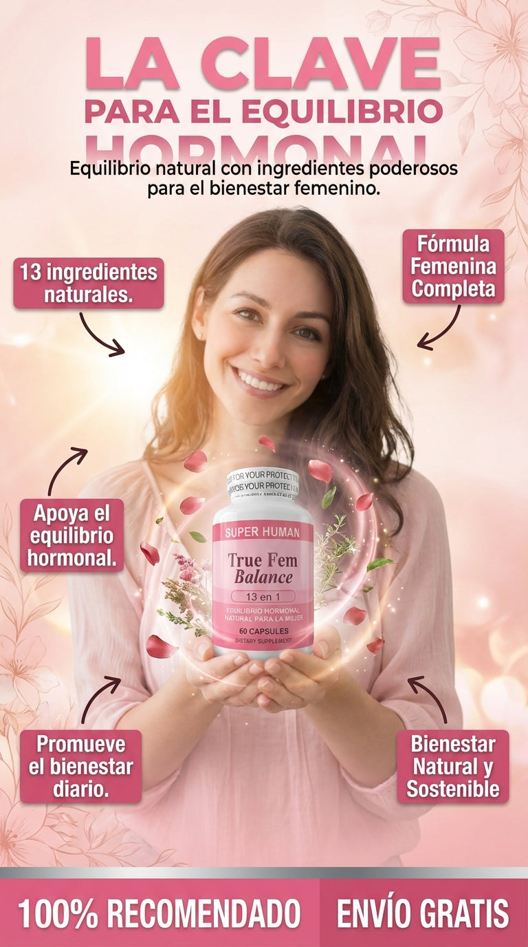 TrueFem Balance – Equilibrio Hormonal y Bienestar Femenino (60 Cáps)