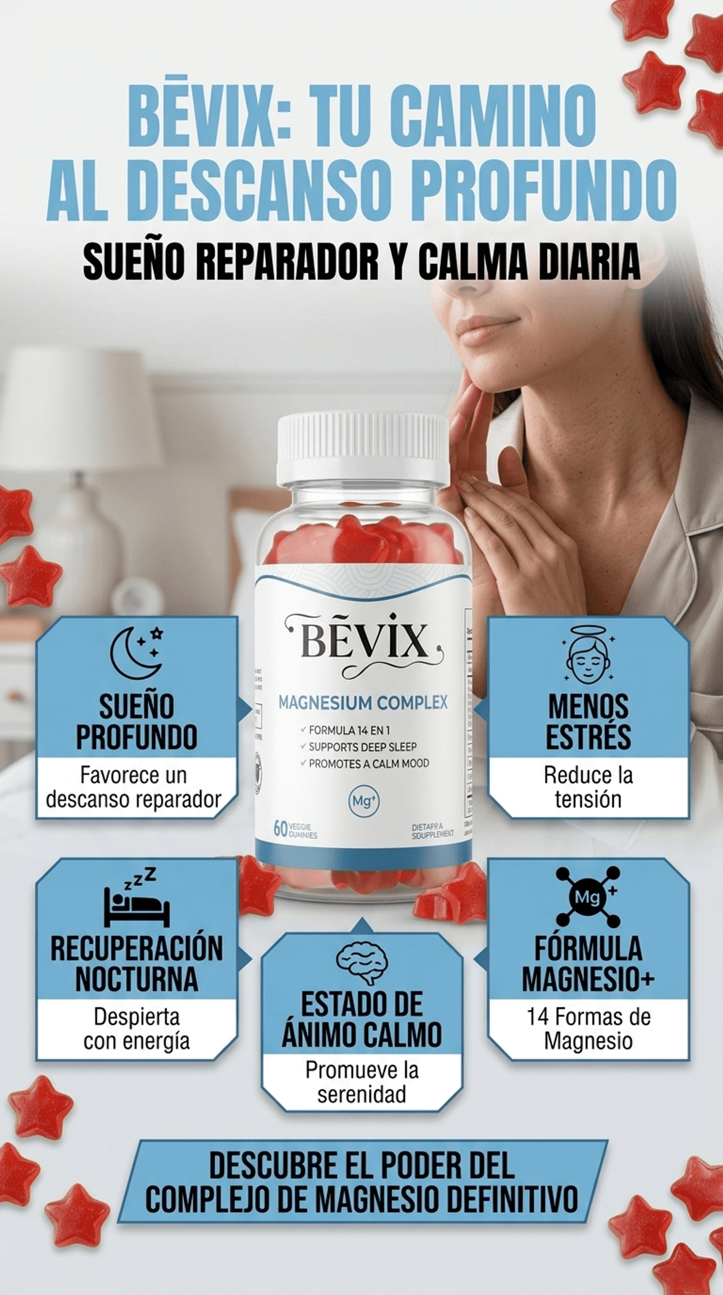 BEVIX Magnesium Complex - 60 Gummies