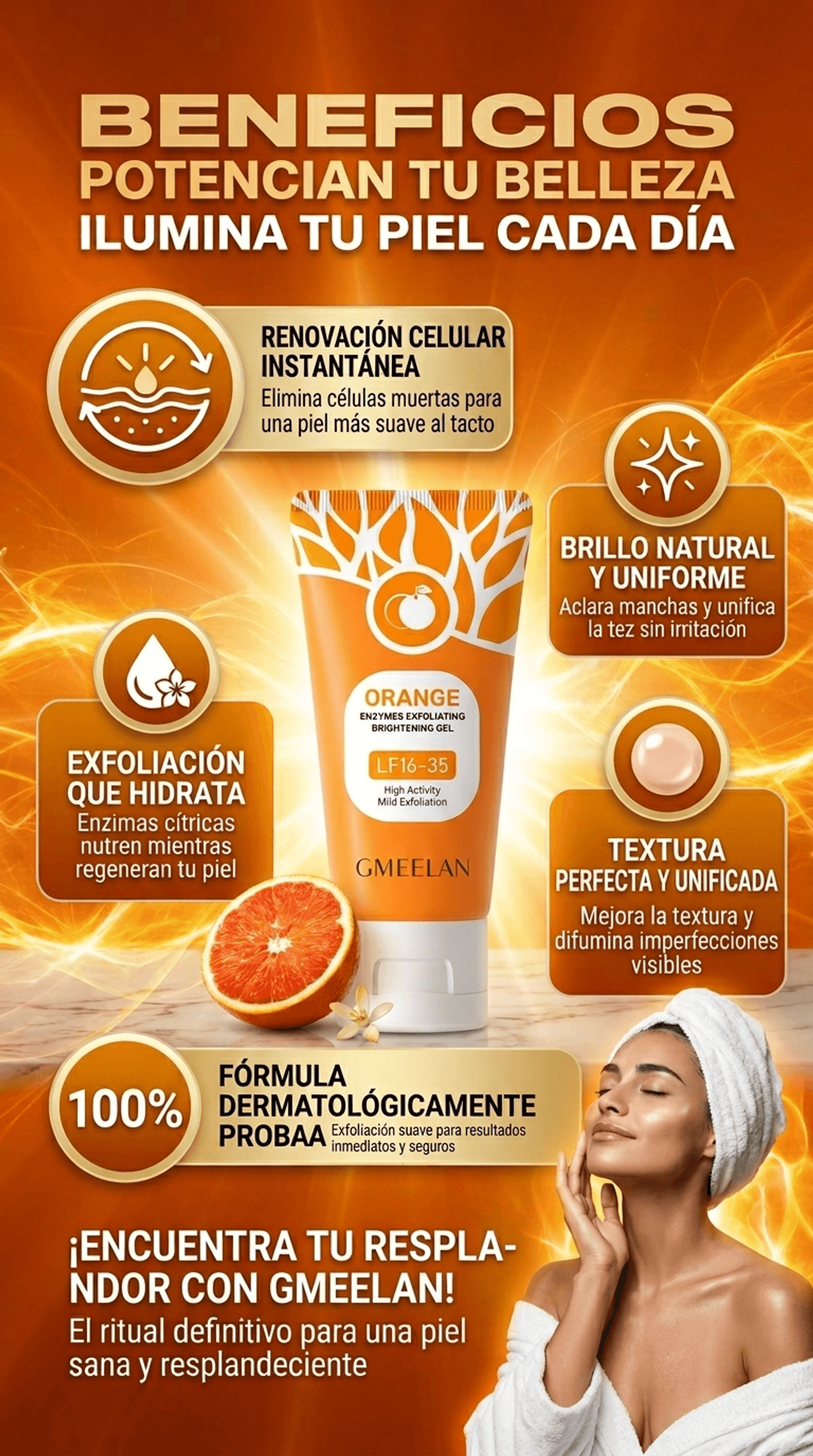 Gel Exfoliante De Naranja