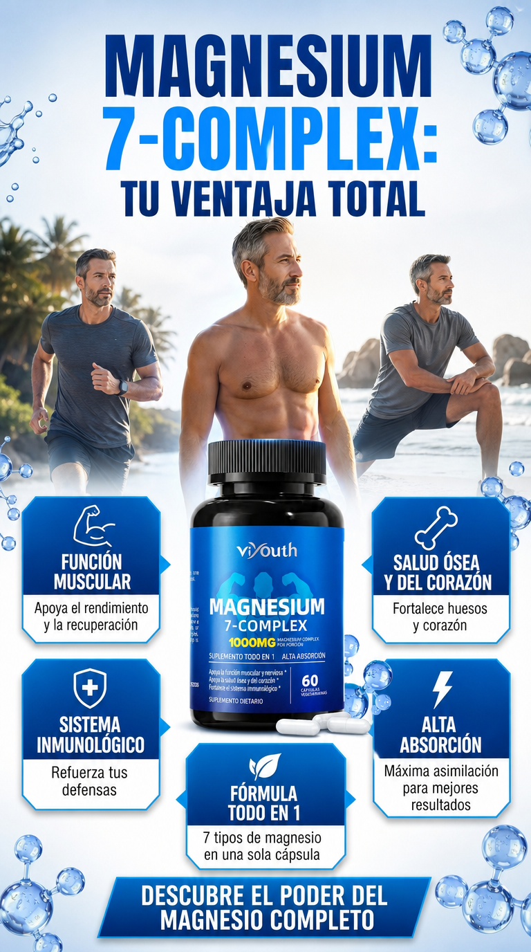 ViYouth - 7 formas de magnesio (60 CAPSULAS)