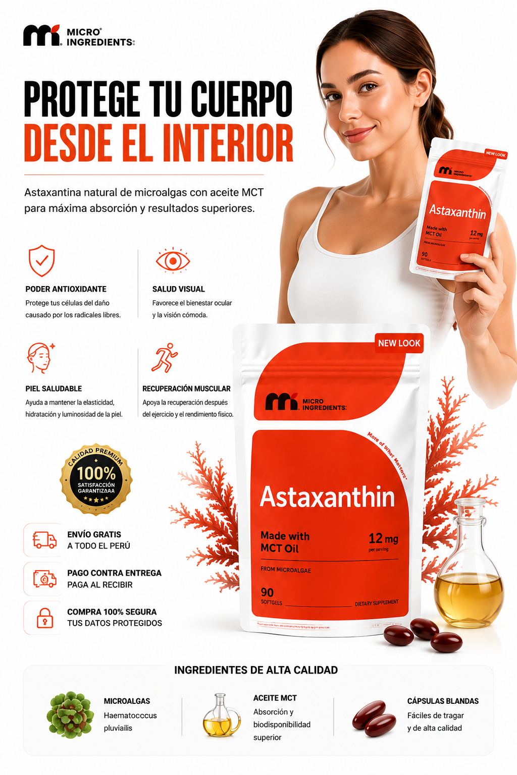 Suplemento Astaxantina- 90 capsulas blandas