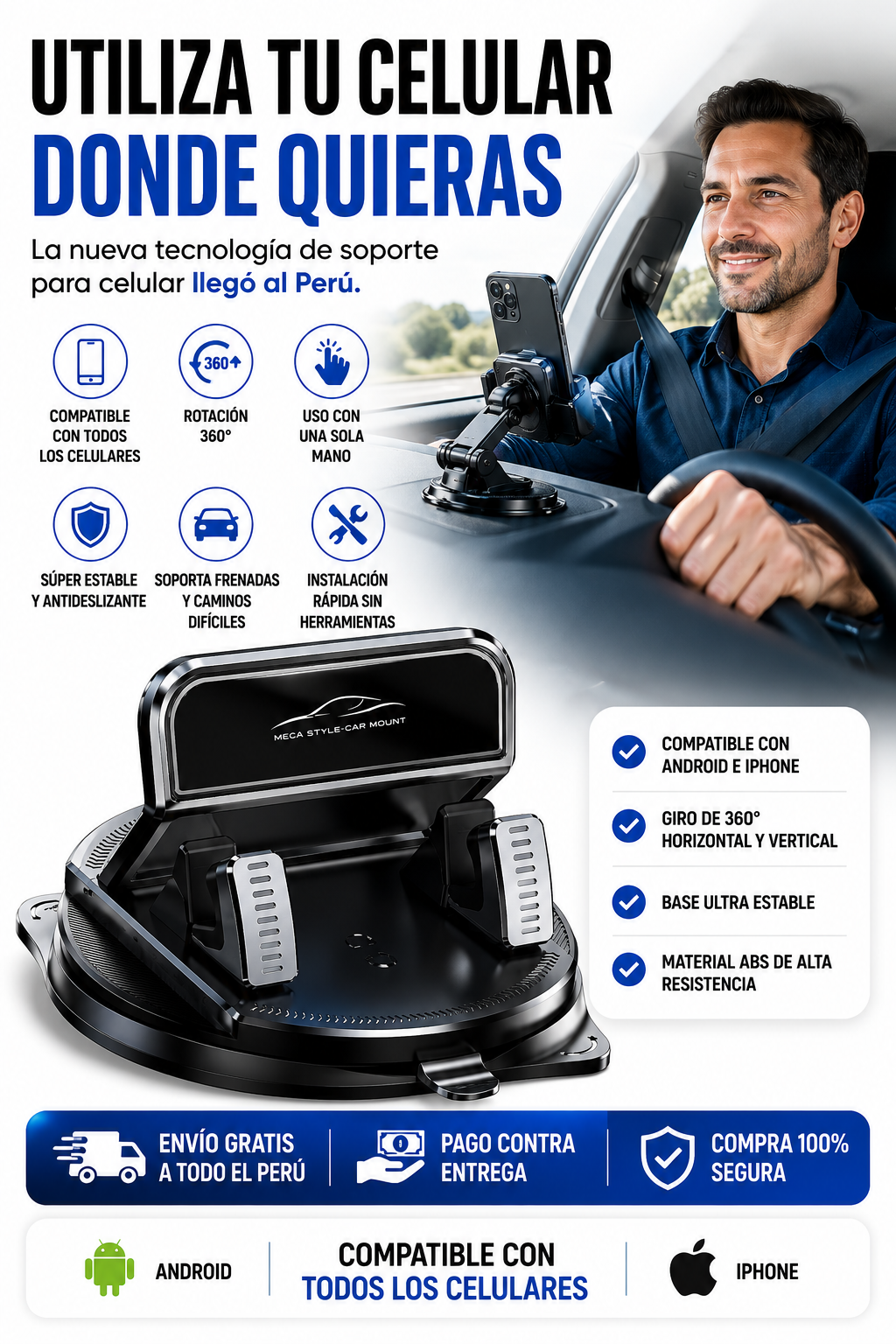 Porta celular para vehículos - Tecnología 360