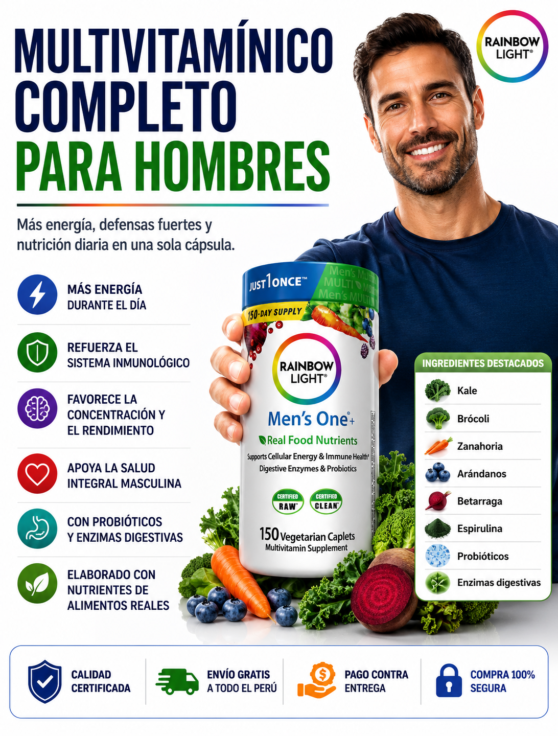 Complejo Multivitamínico para Hombres - 150 cap