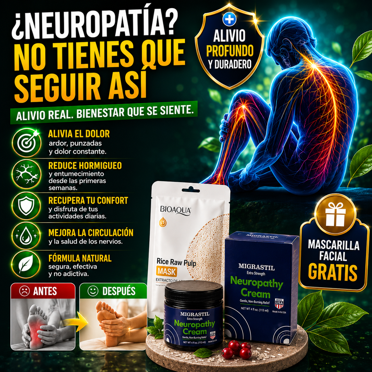 Migrastil - Crema para la Neuropatía