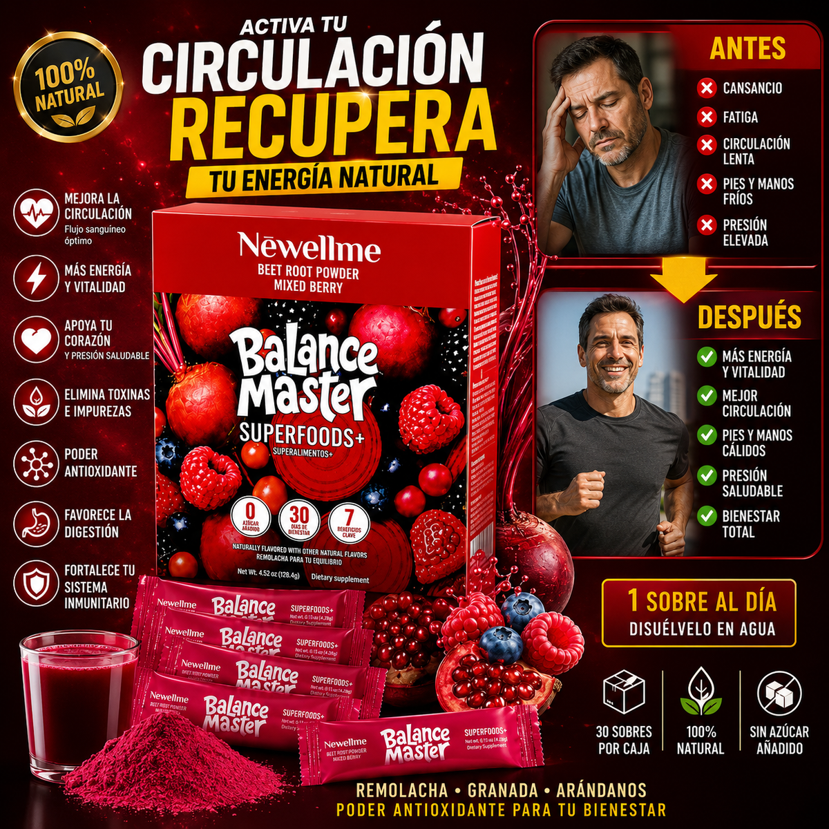 NEWELLME Balance Master (30 sobres)