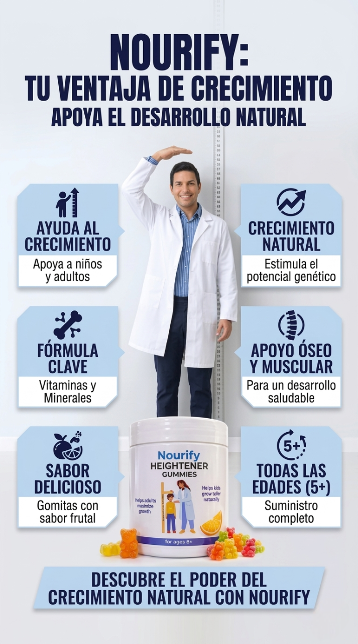 Nourify Heightener - Gomitas para el crecimiento