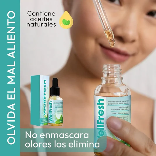 Well Fresh - Gotas naturales para el mal aliento