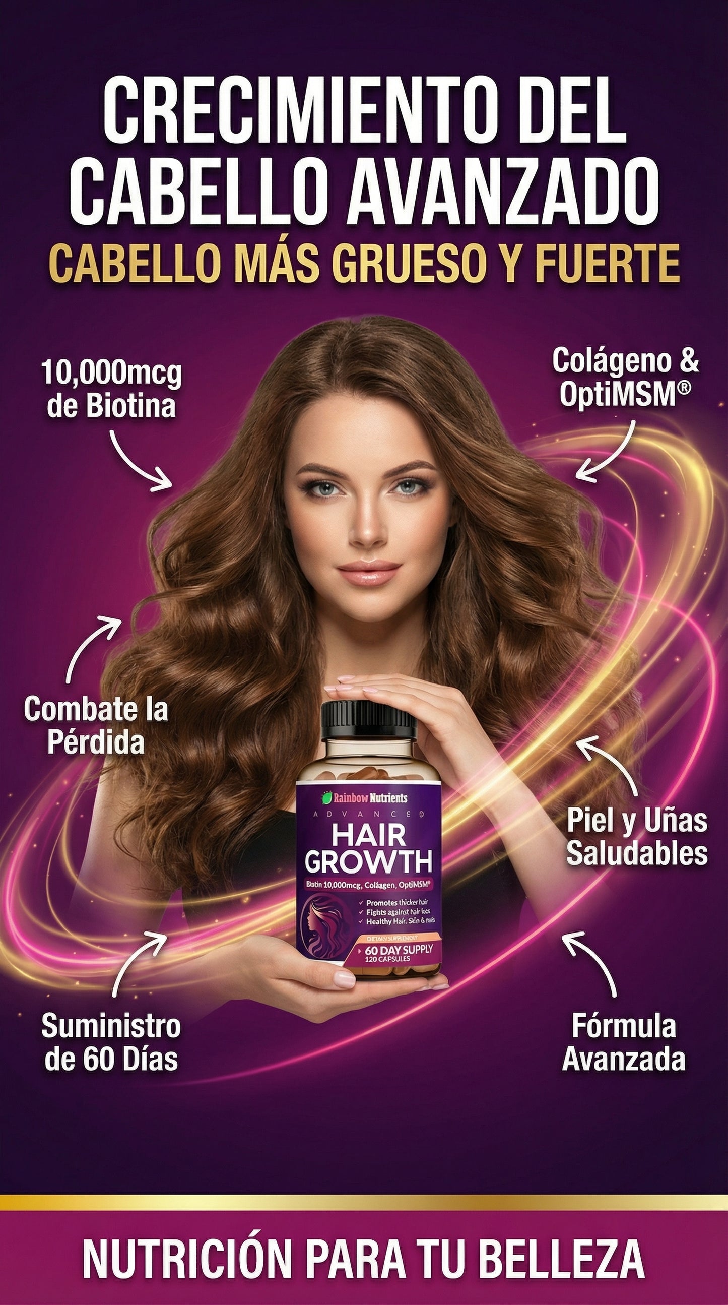 HAIR GROWTH ADVANCED 120 CAPSULAS
