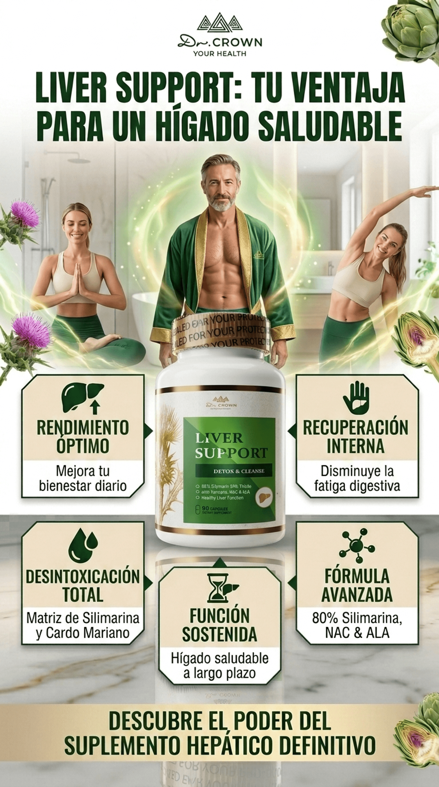 Liver Support Detox & Cleanse - 90 capsulas