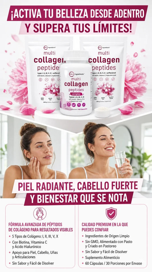 Multi Collagen Peptides - Promoción Tripack