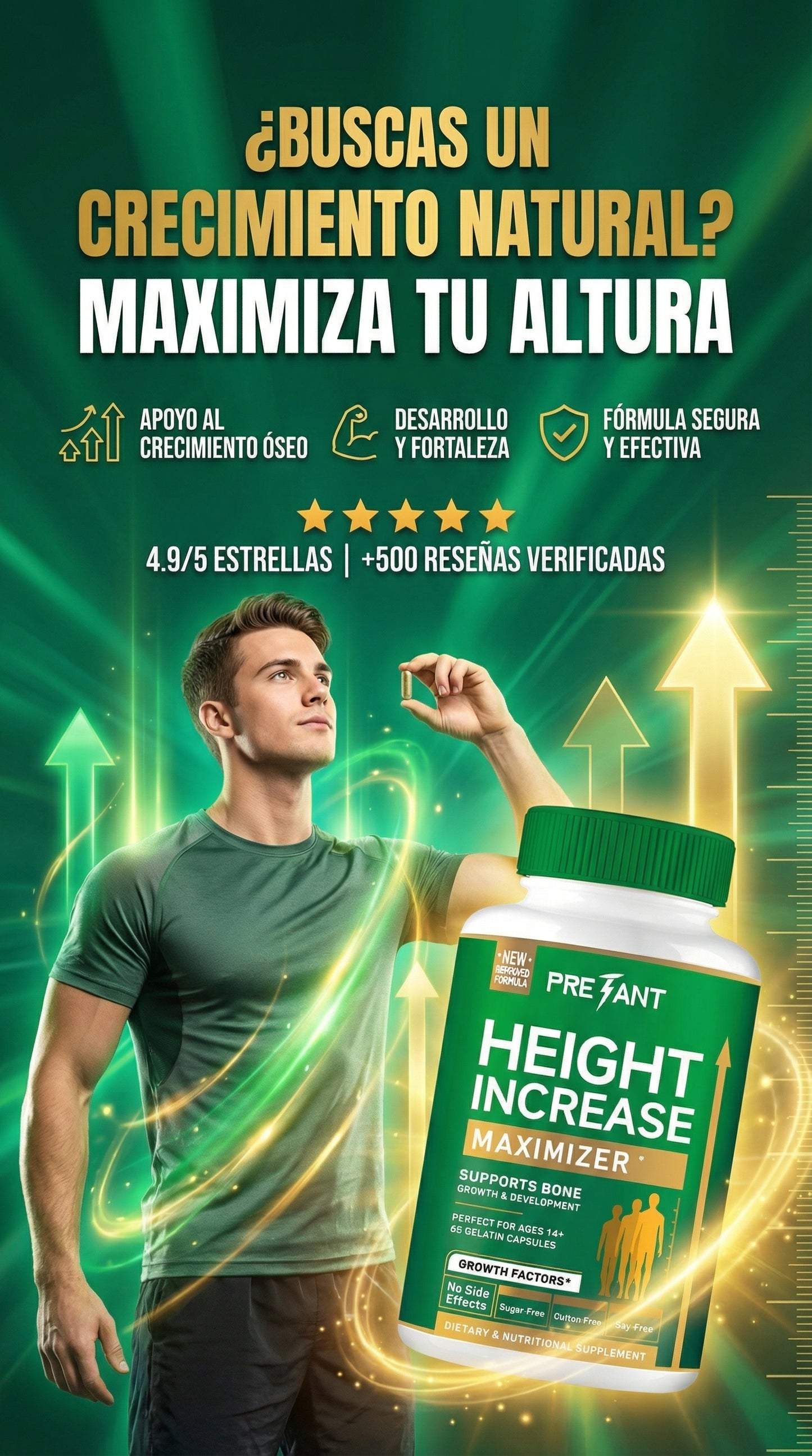 HEIGHT INCREASE- 62 capsulas